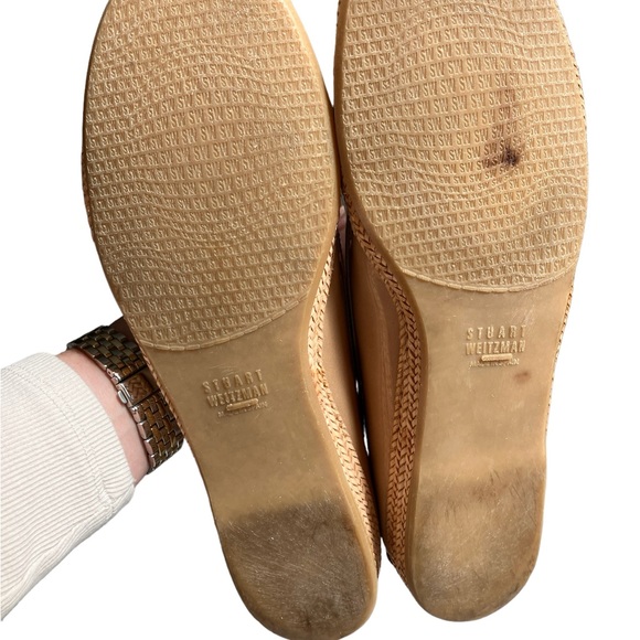 STUART WEITZMAN Women's 'GEEK' Adobe Aniline PATENT LEATHER LOAFERS - 9 - Picture 11 of 11